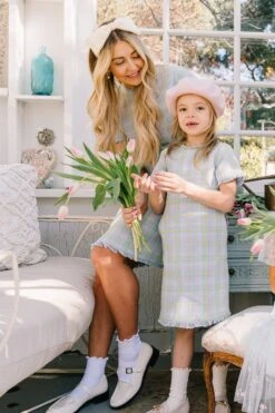 Reese Shift Dress In Periwinkle Blue -CINZ Clothing Shop Reese mommy me Easter24 3 06a68bd8 af81 41c2 9a18 a08bec57679a 928521