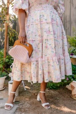 Roselyn Dress In Pastel Floral -CINZ Clothing Shop Roselyn CAgradens Easter24 404645