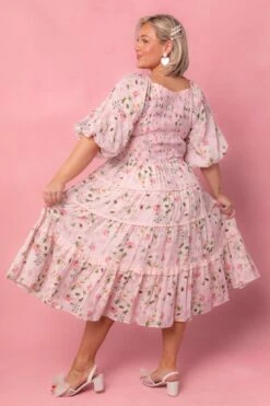 Roselyn Dress In Pink -CINZ Clothing Shop RoselynPinkStudio 3 196655