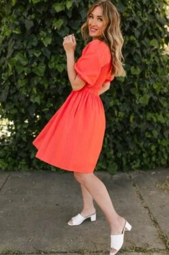 Sage Dress In Coral - FINAL SALE 20 Sage Dress In Coral - FINAL SALE -CINZ Clothing Shop SageinCoral StGeorge SS23 44 559052