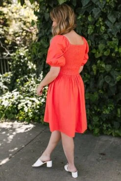 Sage Dress In Coral - FINAL SALE 27 Sage Dress In Coral - FINAL SALE -CINZ Clothing Shop SageinCoral StGeorge SS23 48 553859