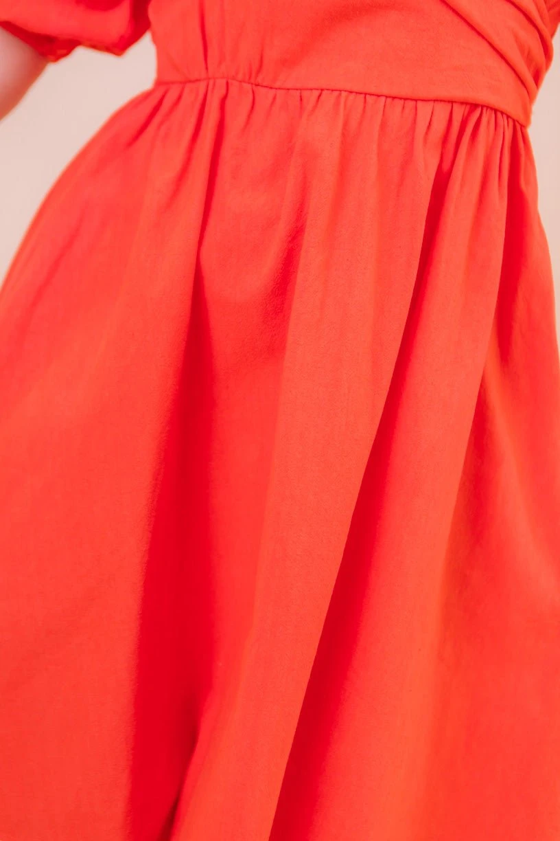 Sage Dress In Coral - FINAL SALE 11 Sage Dress In Coral - FINAL SALE - Image 9