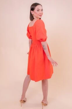 Sage Dress In Coral - FINAL SALE 19 Sage Dress In Coral - FINAL SALE -CINZ Clothing Shop SageinCoral Studio SS23 13 120430