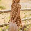 Mini Sienna Dress In Brown Floral -CINZ Clothing Shop SiennaBrownFloralDress ConradRanch F23 03 98325a37 bd50 4ff6 897d 64b76894ed8f 513141