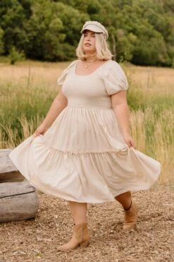 Sienna Dress In Cream - FINAL SALE -CINZ Clothing Shop SiennaCream ConradRanch F23 17