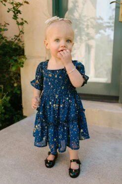 Baby Starry Nights Dress Set - FINAL SALE -CINZ Clothing Shop Starry Nights 12 471600