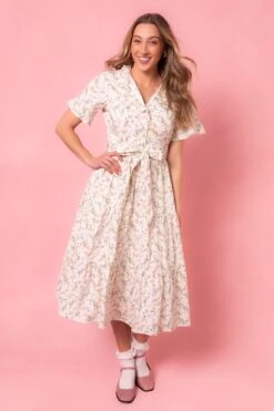 Sutton Dress Made With Liberty Fabric -CINZ Clothing Shop SuttonDress Studio LibertyLondon24 04