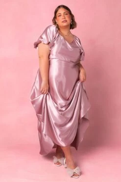 Tessie Dress In Blush -CINZ Clothing Shop TessieBlush1 510799