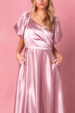 Tessie Dress In Blush -CINZ Clothing Shop TessieBlush5 428601