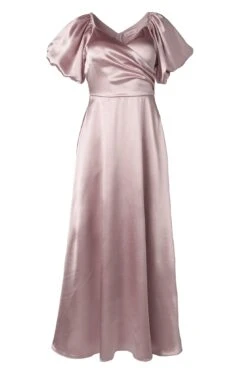 Tessie Dress In Blush -CINZ Clothing Shop TessieDressinBlushSatin1