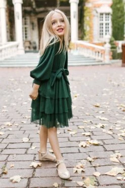 Mini Cosette Dress In Green - FINAL SALE -CINZ Clothing Shop WEB COSETTEANDARABELLA ANIANDTASH 10 856499