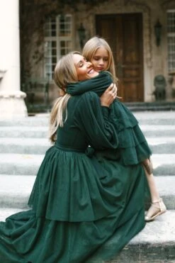 Mini Cosette Dress In Green - FINAL SALE -CINZ Clothing Shop WEB COSETTEANDARABELLA ANIANDTASH 27 257588