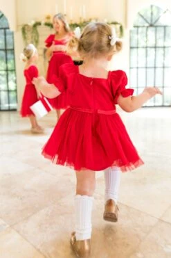 Baby Ballerina Dress Set In Red - FINAL SALE -CINZ Clothing Shop WEB HOLIDAY1 ballerinared 4255 716595