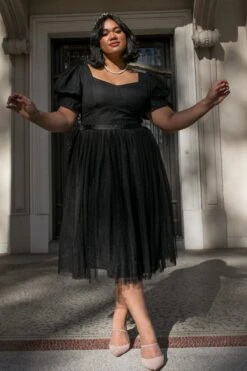 Ballerina Dress In Black -CINZ Clothing Shop WEB IVY NOIRCOLLECTION3 12 841724