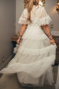 Whimsical Dress In White -CINZ Clothing Shop WEB IVYCITY DRESSES HOLIDAY2021 145 258487