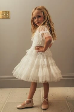 Mini Whimsical Dress In White