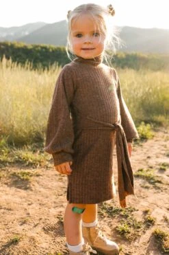 Mini Jensen Dress In Mocha - FINAL SALE -CINZ Clothing Shop WEB JensenDress FW23 LindsayArnold 18