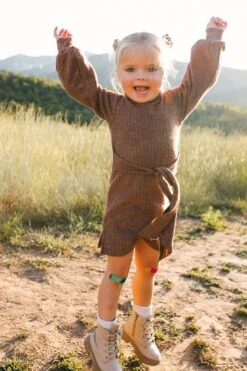 Mini Jensen Dress In Mocha - FINAL SALE -CINZ Clothing Shop WEB JensenDress FW23 LindsayArnold 20