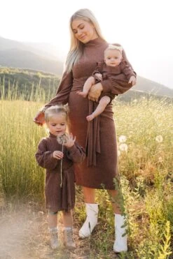 Mini Jensen Dress In Mocha - FINAL SALE -CINZ Clothing Shop WEB JensenDress FW23 LindsayArnold 28 16f205e7 dd62 47a3 9903 f2be320c4ceb 599052