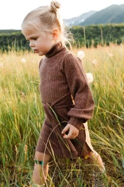 Mini Jensen Dress In Mocha - FINAL SALE -CINZ Clothing Shop WEB JensenDress FW23 LindsayArnold 47