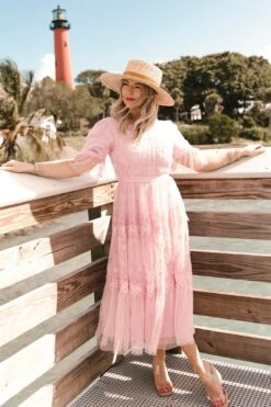 Jules Dress In Pink -CINZ Clothing Shop WEB JulesPink Florida SS23 22