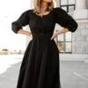 Do-Re-Mi Dress In Black - FINAL SALE -CINZ Clothing Shop WEB Noir 2023 DoReMiBlack 14