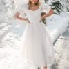 Ballerina Dress In White -CINZ Clothing Shop WEB WINTERWHITES BALLERINA 45 958465