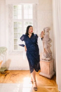 Starstruck Dress In Navy - FINAL SALE -CINZ Clothing Shop WEB holiday ch1 starstrucknavy 4374 522168