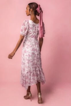 Wren Dress In Pink Toile - FINAL SALE -CINZ Clothing Shop Wren Studio Easter 5 347180