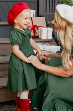 Mini Addie Dress In Green - FINAL SALE -CINZ Clothing Shop addiegreen 1 506521