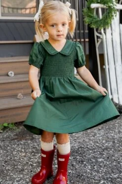 Mini Addie Dress In Green - FINAL SALE -CINZ Clothing Shop addiegreenmini 7