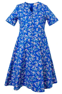 Mini Allie Dress In Royal Blue -CINZ Clothing Shop allie blue mini front
