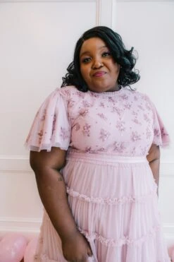 Anastasia Dress In Mauve -CINZ Clothing Shop anastasia mauve 05 857196