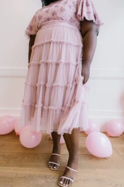 Anastasia Dress In Mauve -CINZ Clothing Shop anastasia mauve 07 606564