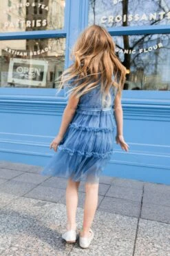 Mini Anastasia Dress In Tufts Blue - FINAL SALE -CINZ Clothing Shop anastasia momandme 0092