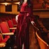 Andie Dress In Wine Velvet - FINAL SALE -CINZ Clothing Shop andiewine 1 361117