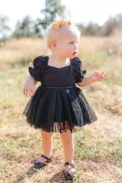Baby Ballerina Dress Set In Black -CINZ Clothing Shop baby ballerina black 04 188423