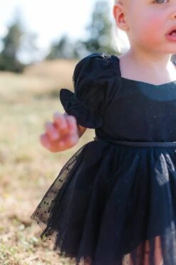 Baby Ballerina Dress Set In Black -CINZ Clothing Shop baby ballerina black 05 650789