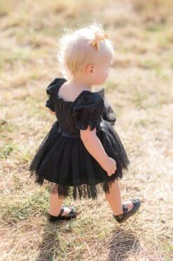 Baby Ballerina Dress Set In Black -CINZ Clothing Shop baby ballerina black 06 207924