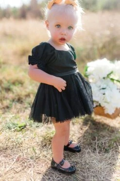 Baby Ballerina Dress Set In Black -CINZ Clothing Shop baby ballerina black 09 871508