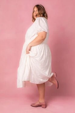Betty Dress In White -CINZ Clothing Shop bettywhite studio 6 541824