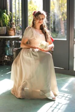 Abbie Dress In Champagne -CINZ Clothing Shop bridesmaids 173 948296