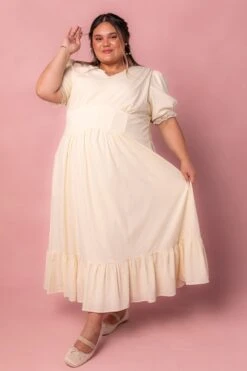 Brooke Dress In Ivory -CINZ Clothing Shop brooke ivory 1 79fc58d6 68df 47cb ac47 db5d9888cdfc 901864