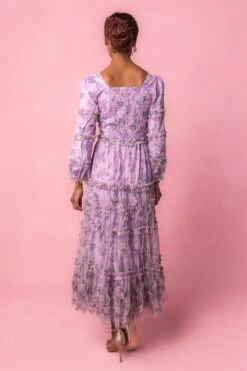 Catherine Dress In Lavender -CINZ Clothing Shop catherine studio Easter 5 816374