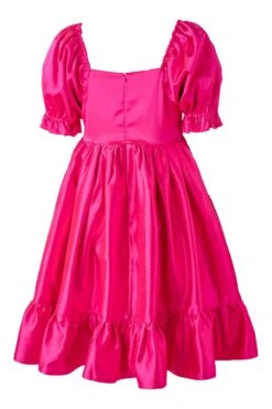 Coco Dress In Hot Pink - FINAL SALE -CINZ Clothing Shop cocoHotPink back 451366