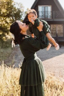 Baby Cosette Dress Set In Green - FINAL SALE -CINZ Clothing Shop cosettegreen 3 487467