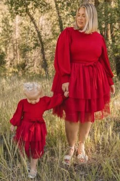 Short Cosette Dress In Red - FINAL SALE -CINZ Clothing Shop cosetteshortred 19 118545