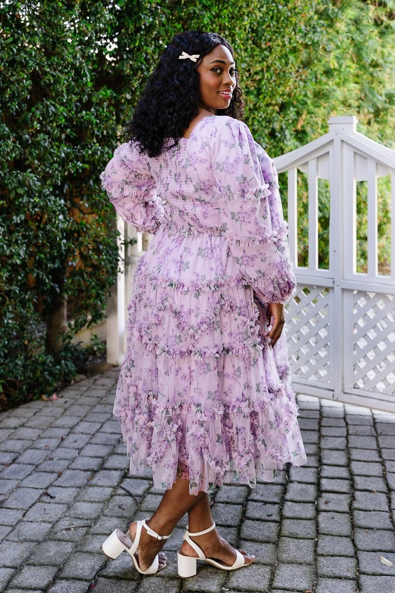 Catherine Midi Dress In Lavender 4 Catherine Midi Dress In Lavender - Image 2