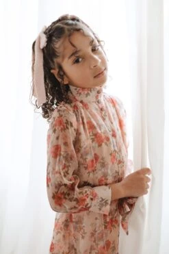 Mini Eleanor Dress In Pink Floral - FINAL SALE -CINZ Clothing Shop eleanormini 2 411796