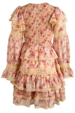 Farrah Dress In Yellow -CINZ Clothing Shop farrah yellow back 865429